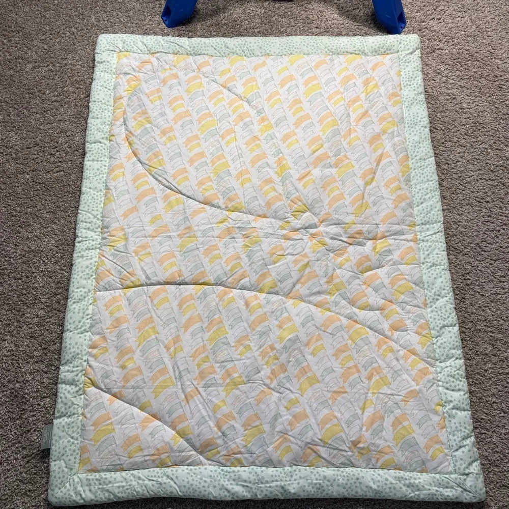 Oh the Places You’ll Go Dr. Seuss baby crib blanket + crib skirt